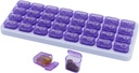 Kuukausittainen pilleri Organizer, suuri matka pilleri laatikko 31 Päivä, Päivittäinen pilleri tapauksessa, pillerin haltija säiliö vitamiini, lääketiede, täydentää, kalaöljy, violetti