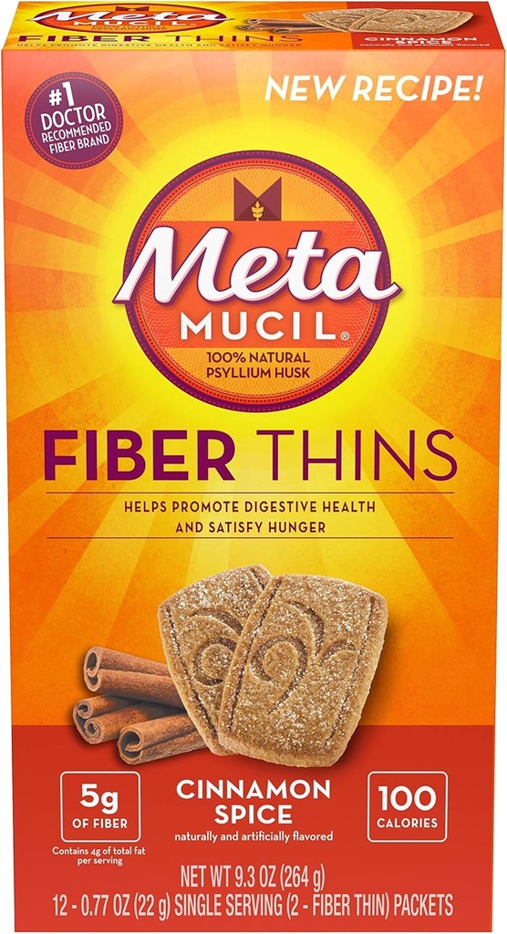 Metamucil Kuitu Koko 12 Luku 2 Crisps 9.3 Ounce (Value Pack of 6)