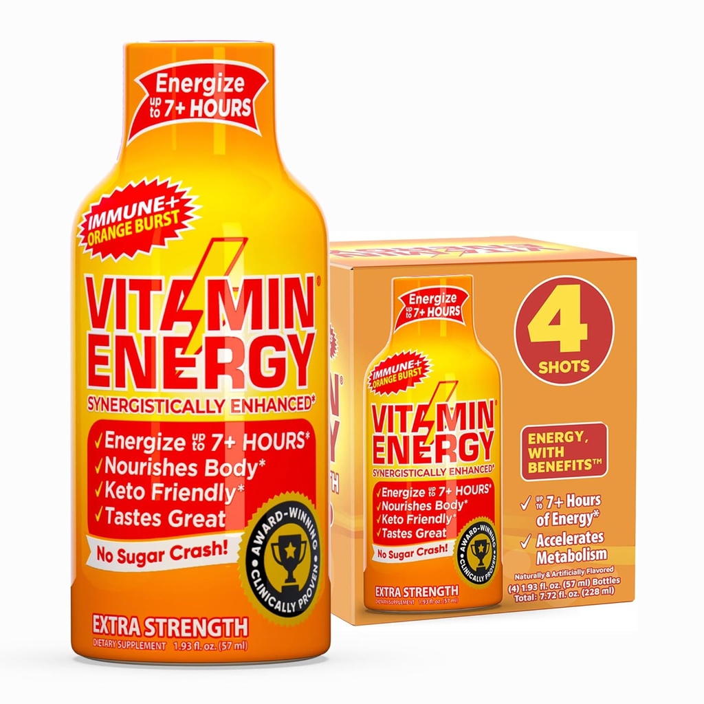 Vitamiini Energia Immuuni+ Extra Strength Energy Shot 