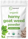 Maximum Strength Organic Pure Horny Goat Weed with Active Icarins for Men and Women, 100 Gram, Organic Epimedium Powder for Energy and Immunomy System Booster, Filler Free and Vegan Friendly