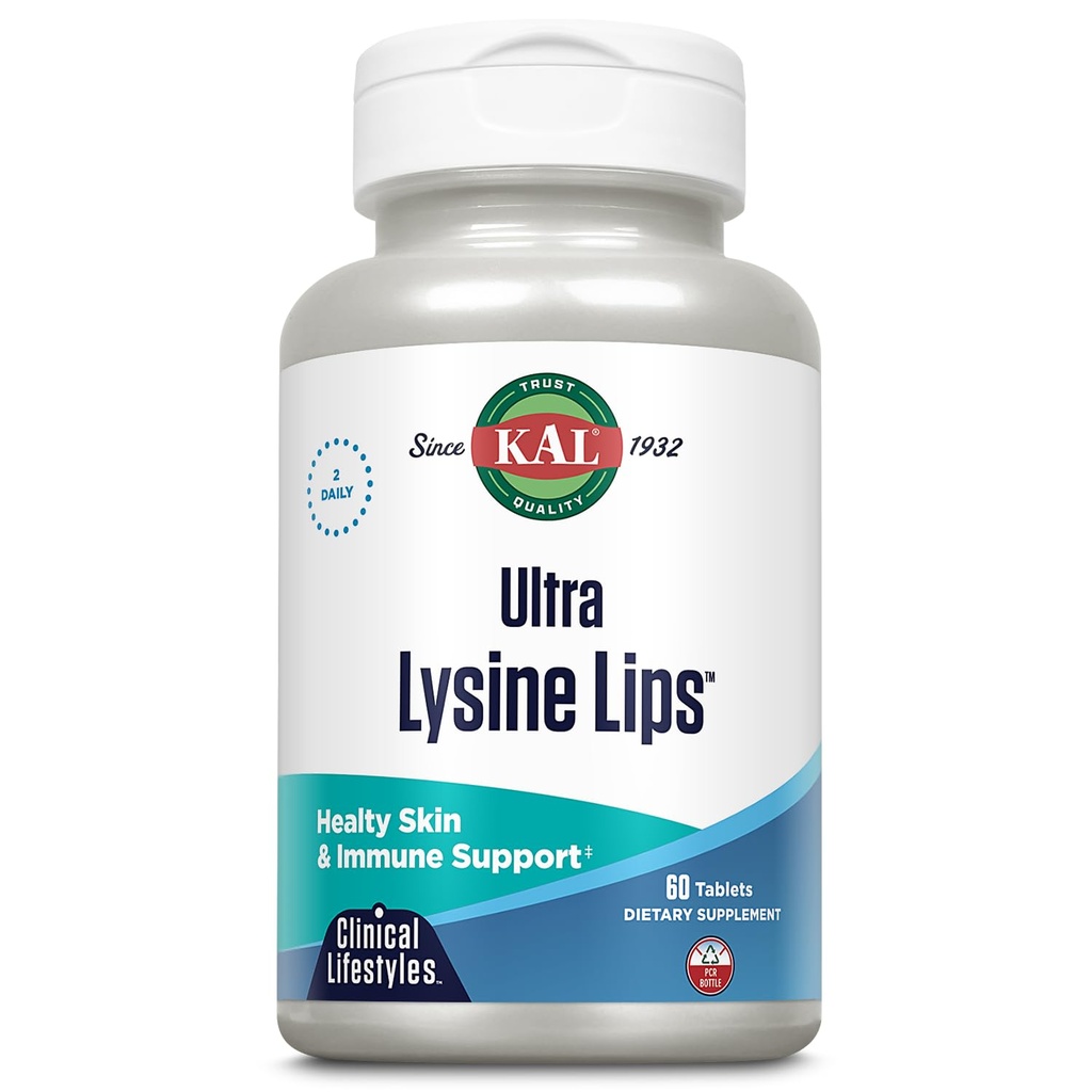Kal Ultra Lysine Lips -tabletit, 60