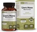 DailyNutra Lion Mane Mind Formula - Nootropic Supplement för kognitiv hjärnhälsa | Organisk svamp extrakt med Bacopa, Gingko och Gota Kola (90 kapslar)