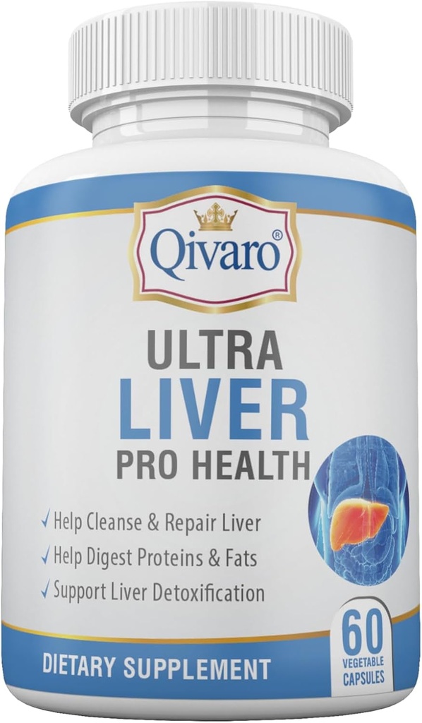 Ultra Liver Pro Health - Maksan terveys tuki täydentää maidon ohdakkeen siemeniä, Artisokkauute & Voikukka Leaf Extract - Antioksidantti & Detox Support - 60 Vihanneskapselit