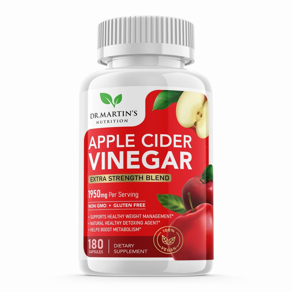 Puhdas 1950mg Apple Sider Viinietikka Supplement 