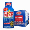 B12 11 000% Extra Strength Energy Shot Açaí Pomegranate 48 Pack, 260 mg Natural Cofeine, B12 & B6, Nootropic Focus, elinvoima, nollasokeri, Gluteeniton, Vegan, Kosher, 1,93 fl oz