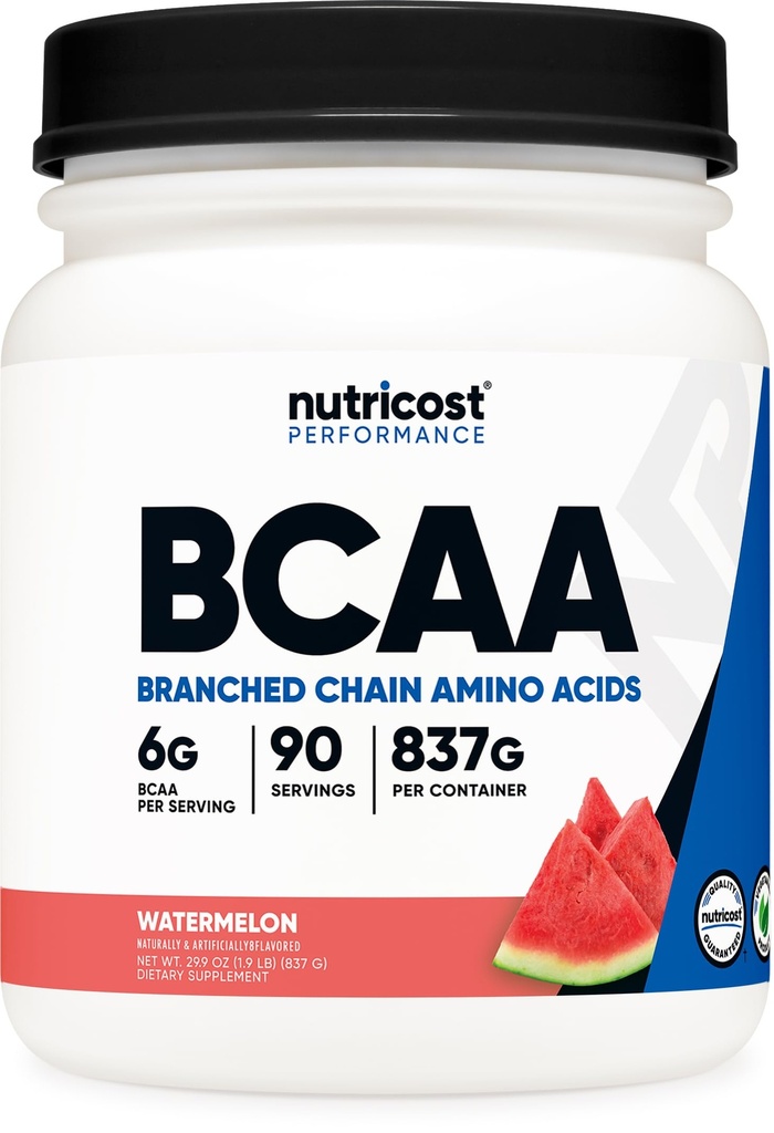 Nutricost BCAA Powder (Watermelon, 90 Serv) - Optimaalinen 2:1:1 suhde