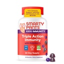 SmartyPants Kids Immuniteetti Elderberry Gummies: Lapset Immuunituki täydentää, C-vitamiinia, D-vitamiinia, B6 & B12 ja Sinkki, Gluteeniton, Elderberry Flavor, 60 kreivi (30 päivän tarjonta)