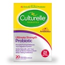Culturelle Ultimate Strength Probiootti miehille ja naisille, Kliinisesti eniten tutkittu probioottikanta, 20 miljardia PMY, tukee satunnaisia ripulia, kaasua ja turvotusta, ei-GMO, 20