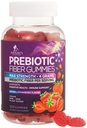 Kuitu Gummies aikuisille, Päivittäinen 4g Gummy Fiber Supplement, Prebiootti Gummy Ruoansulatus - Kasvi perustuu liukas kuitu Chews, Prebiootit tukee Säännöllisyys ja digestiota ei-GMO - 120 Gummies