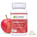 EZ Sulat Selvitettävä Ubiquinol 100mg, aktiivinen muoto CoQ10, Heart Health Supplements miesten ja naisten, sokeriton, 2-kuukautinen tarjonta - 1 pakkaus