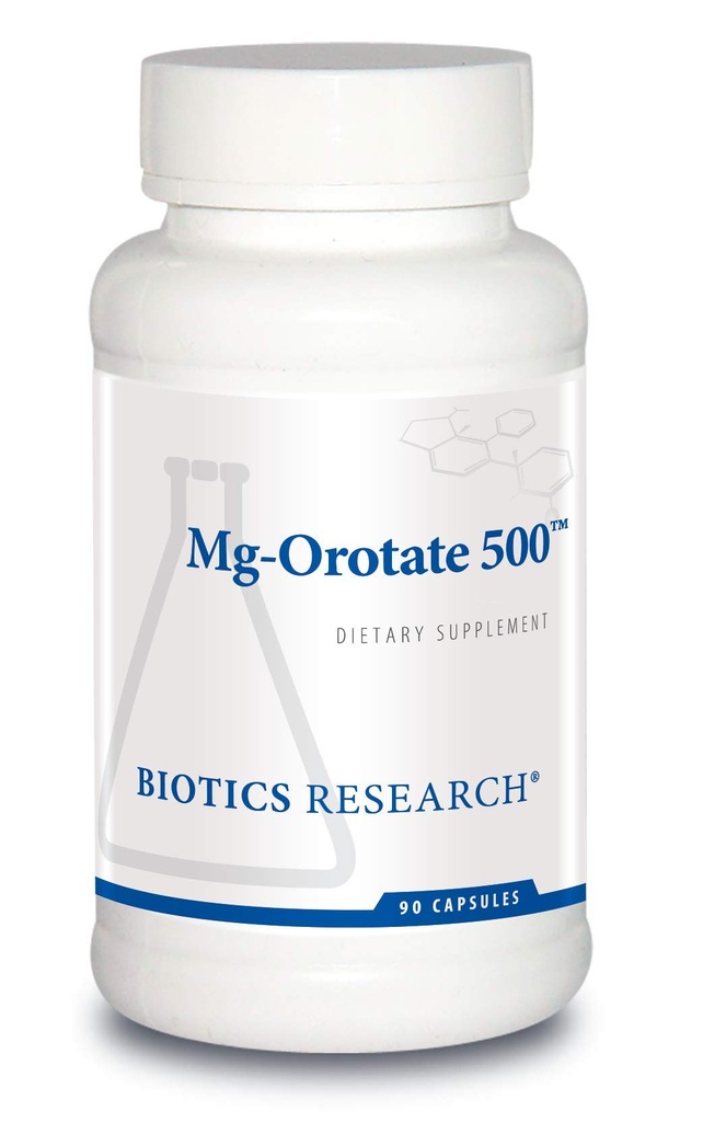 Biotics Research Mg Orotate 500mgTM Magnesium Orotate - 2 kapselia per serving (1000 mg) - Kardiovaskulaarinen tuki sydänterveys, yleinen rentoutuminen, parantaa unen ja lihasten rentoutumista - 90 Caps