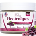Zero Sugar - Concord Grape Elektrolyyttejä Powder - Erittäin virkistävä Hydraation - Kofeiiniton energia kaikki luonnolliset ainesosat - Vegaani, Keto & Paleo - Sokerittomia Electrolyyttejä Drink Mix - 30 tarjoilua