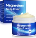 Magnesium Oil Cream for Sleep, Magnesium Body Butter - Tuki uni, jalkakramppeja, Joint Support, & Lihas Soreness-Fast Imeytyminen-Nighttime Magnesium Cream 3 fl oz