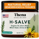 Intense Hemorrhoid Behandling 100% naturlig hemorrhoid Cream & Fissure Ointment Control Organic Lavender Arnica Witch Hazel Fast Healing Maximal Styrka, bäst med Thena Sitz Bath Soak för kvinnor Män