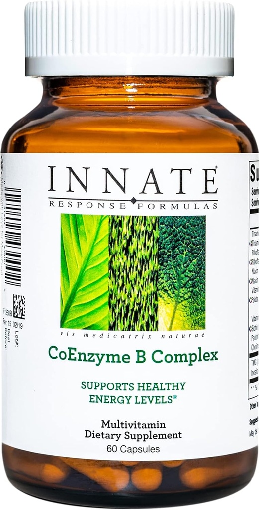 INNATE Response Formulas, Coenzyme B Complex, monivitamiini soluihin energiatukea, 60 kapselia (60 tarjoilua)