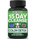 15 Day Cleanse | Colon Detox med naturligt laxerande för förstoppning och uppblåsthet. 30 piller för att avgifta och öka energi | Extra-Strength Senna Leaf Supplements | Stark för vissa människor.