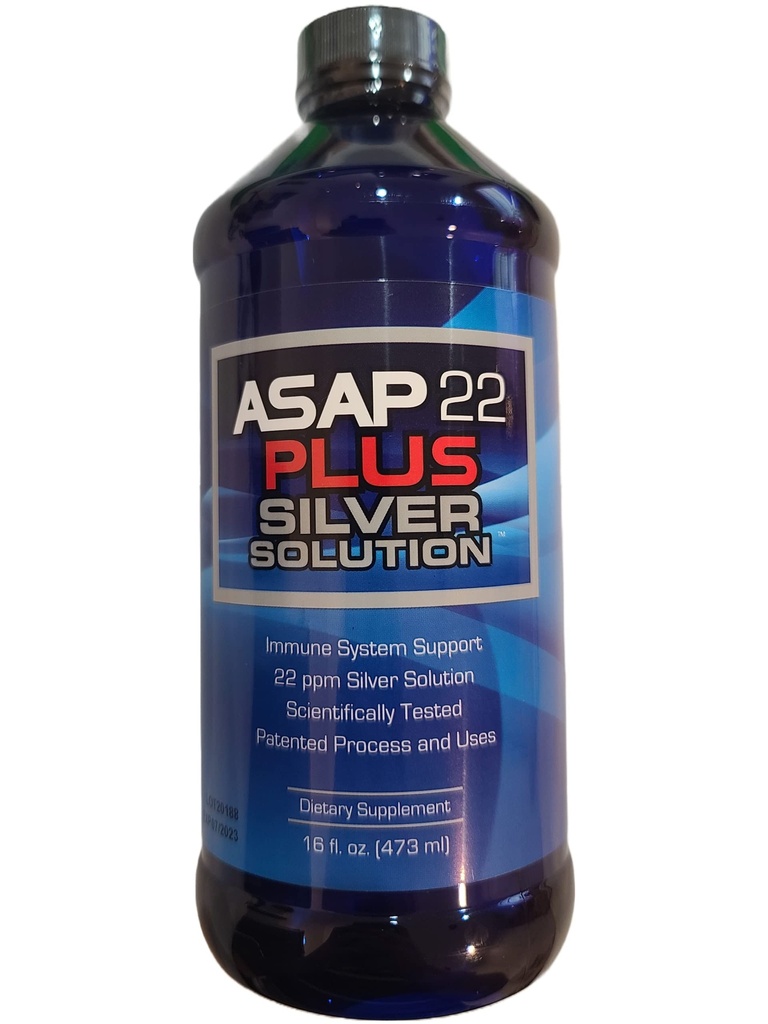 American Biotech Labs - ASAP 22 Plus Silver Solution - Immuunijärjestelmän tuki, 22 ppm Silver Solution Dietary Supplement - (16 oz)