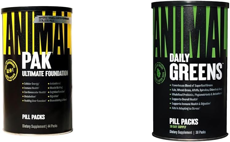 Eläinpak - Kätevä All-in-One-vitamiinin ja täydentää pakkaus - Sinkki & Greens Pak - klorofylli