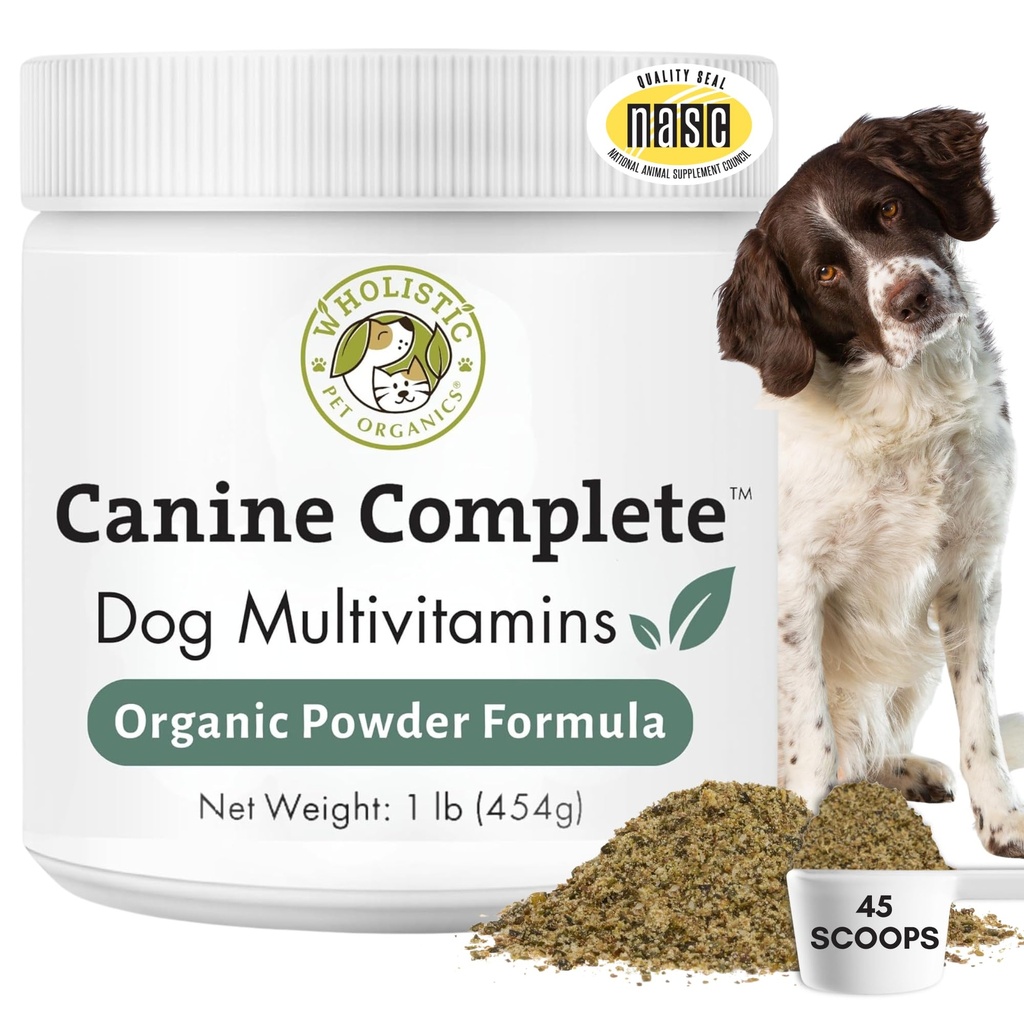 Vaalea Lemmikki Luomut Koira Täydellinen - Koira Multivitamiini Powder - 1 Lb - Päivittäin koira vitamiinit ja lisäravinteet kotitekoisten elintarvikkeiden - Immuunijärjestelmä, iho, turkki & yleinen terveys - pieni ja suuri rotu