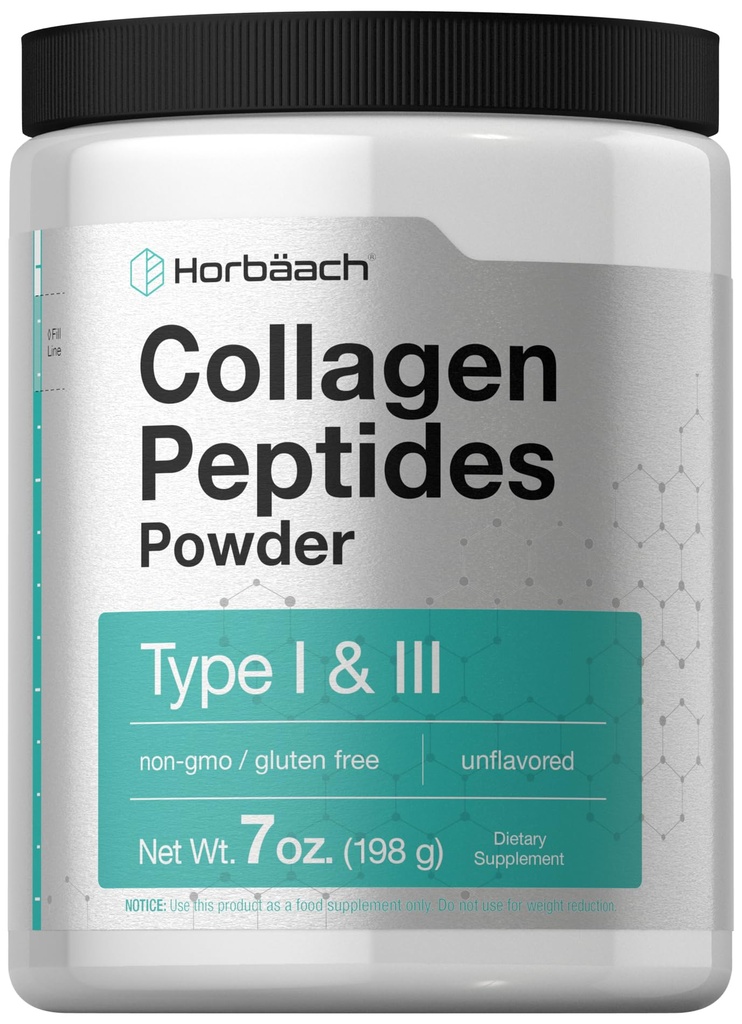 Horbäach Collagen Peptides Powder 7oz 