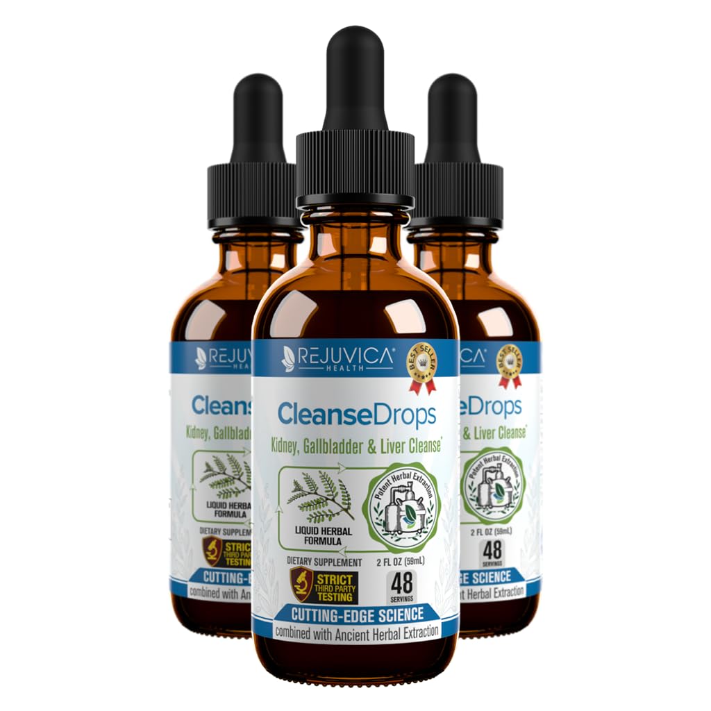 Cleanse Drops - Advanced Munuaisten ja Sappirakon puhdistus Support Supplement - Nesteen toimitus parempaan imeytymiseen - Chanca Piedra Käytetään Amazonin sademetsä