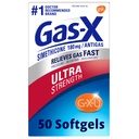 Gas-X Ultra Strength Gas Relief Softgels ja Simetikoni 180 mg