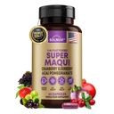 Organisk Super Maqui Berry Capsules - Superfood Powder - Elderberry Extract, Cranberry, Pomegranate, Acai - Torr Eye & Tear Support, Gut Health, Skin - 60 Vegan Capsules, Non GMO, Gluten Free Supplement
