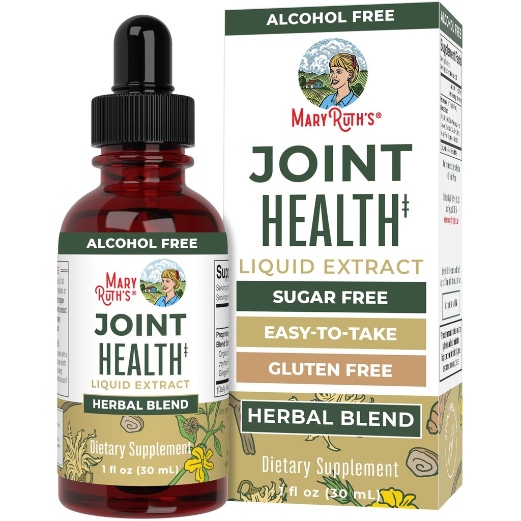 MaryRuth Organics Joint Health Liquid Extract ... Neljä kasviperäistä Blend Liquid Drops inkivääri juuria...