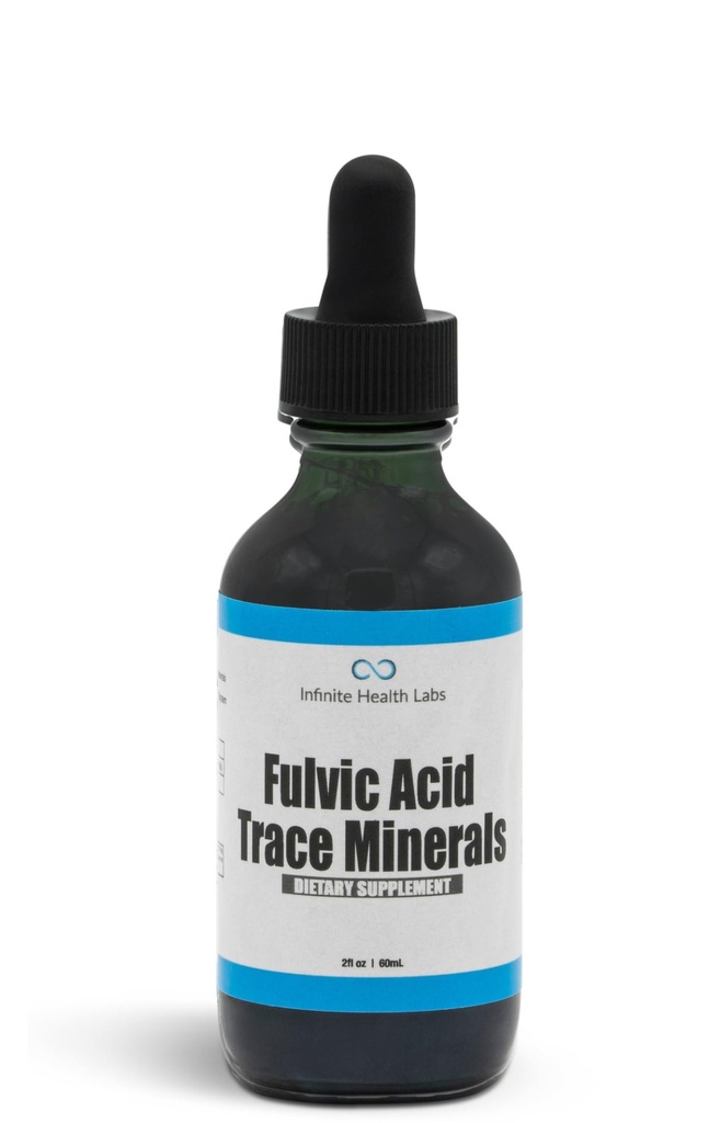 Fulvic Acid Trace Minerals Supplement - 169 Servings - Humira Acid Multimineral Electrolyte Liquid Drops - Biosablet Extract