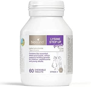 2 Set Bio Island Lysine Step Up nuorille 60 purutablettia (Australia Tuonti)