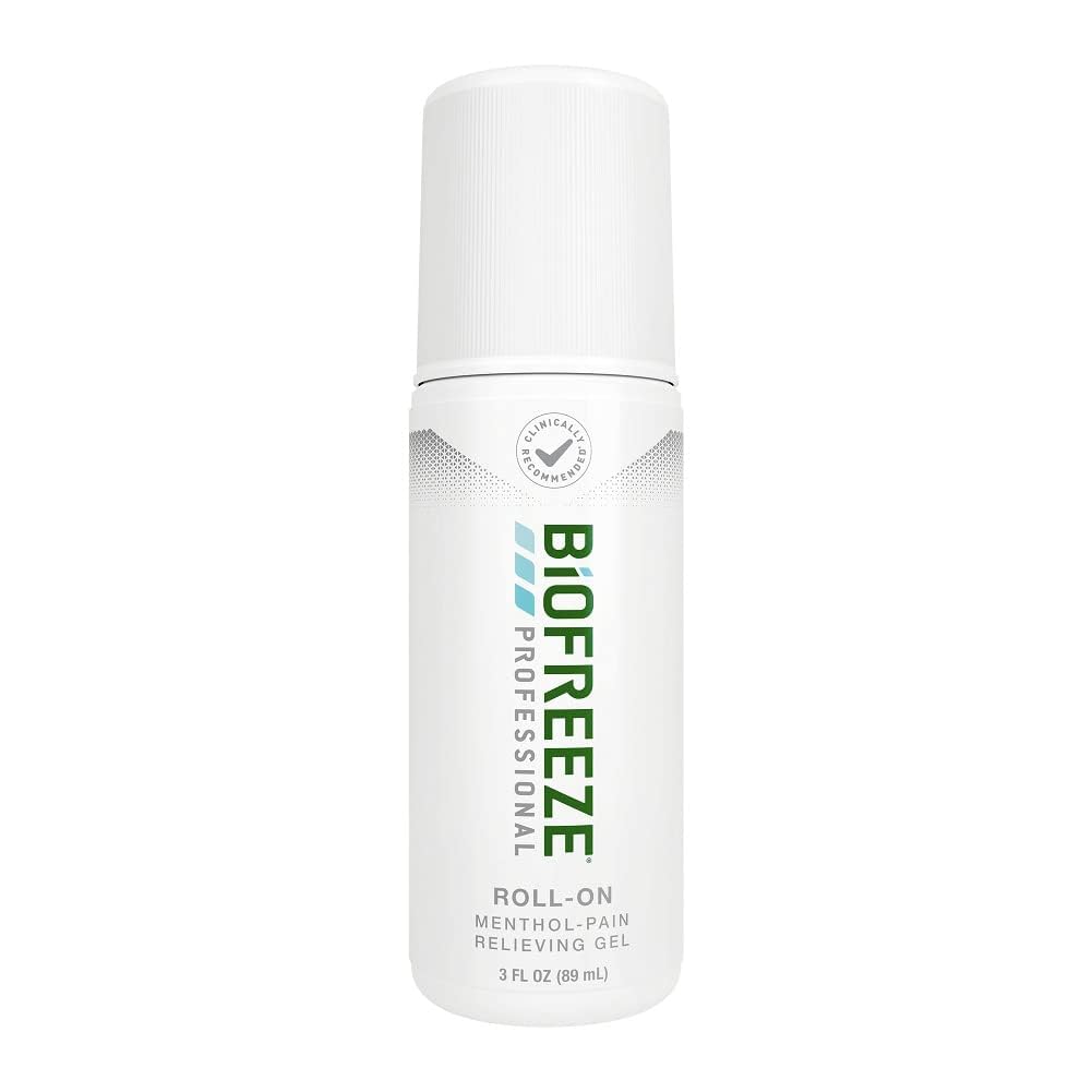 Biofreeze Professional Pain Relief Roll On, Polvistunut ja alaselkäkipujen lievittäminen, niveltulehduskipujen lievittäminen, niskakipujen lievittäminen, jäähdyttävä nivelkipujen lievittäminen, roll-On Mentol Gel 3 Fl Oz