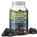 Sugar Free Myo-Inositol & D-Chiro Inositol Gummies för kvinnor, Berberine Vitamin D3 K2 DIM Magnesium Glycinate Oxide L-Methylfolate Supplement för kvinnor, fertilitet, Hormone Balance, PMS, Ovarian Health