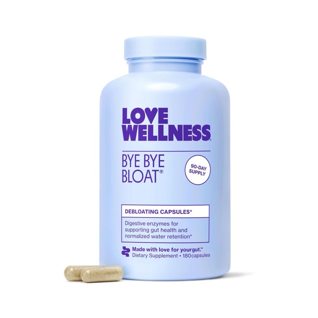 Love Wellness Bye Bye Bloat, Dgestive Enzymes 