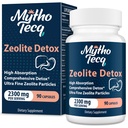 2300 MG Zeolite Detox Capsules - Aktiverad Charcoal & Bentonite Clay, mycket Absorbable Full Body, Liver & Gut Cleanse, Zeolite Clinoptilolite (90 kapslar)