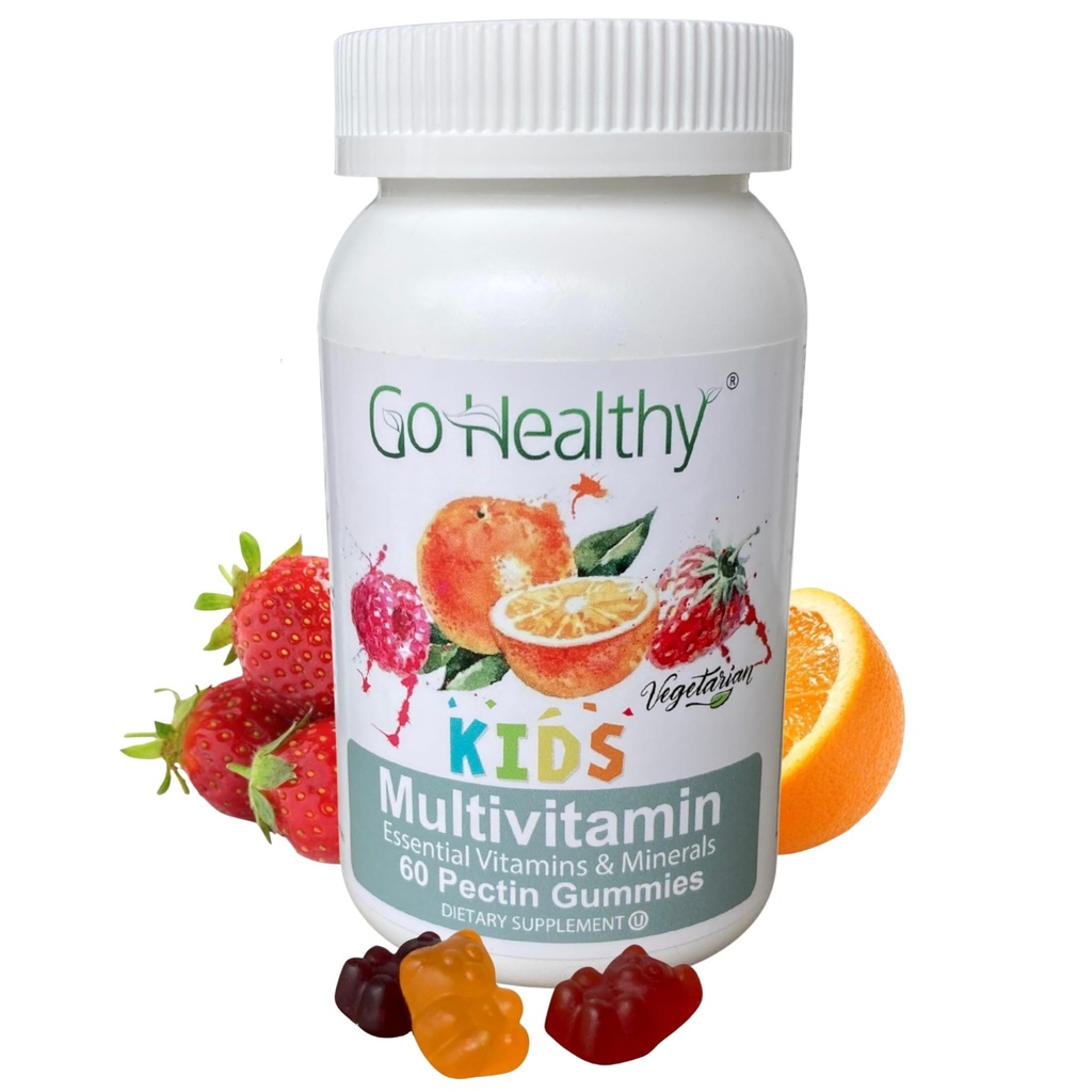 Go Terveet lapset Multivitamiini Gummies, Immuunituki, Lasten vitamiini Gummies, Kosher Kid vitamiini, Halal, Ei-GMO, Gluteeniton maukas Gummy - 30 Tarjoukset