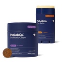 PetLab Co. Paw & Probiootti Bundle: Koiran Tassu Balm tukemaan Kuiva, Murtunut Tassut 2.4 Ounces & Dog Probiootit Gut Health, Seasonal Allergies, iho & korva Hiiva 30
