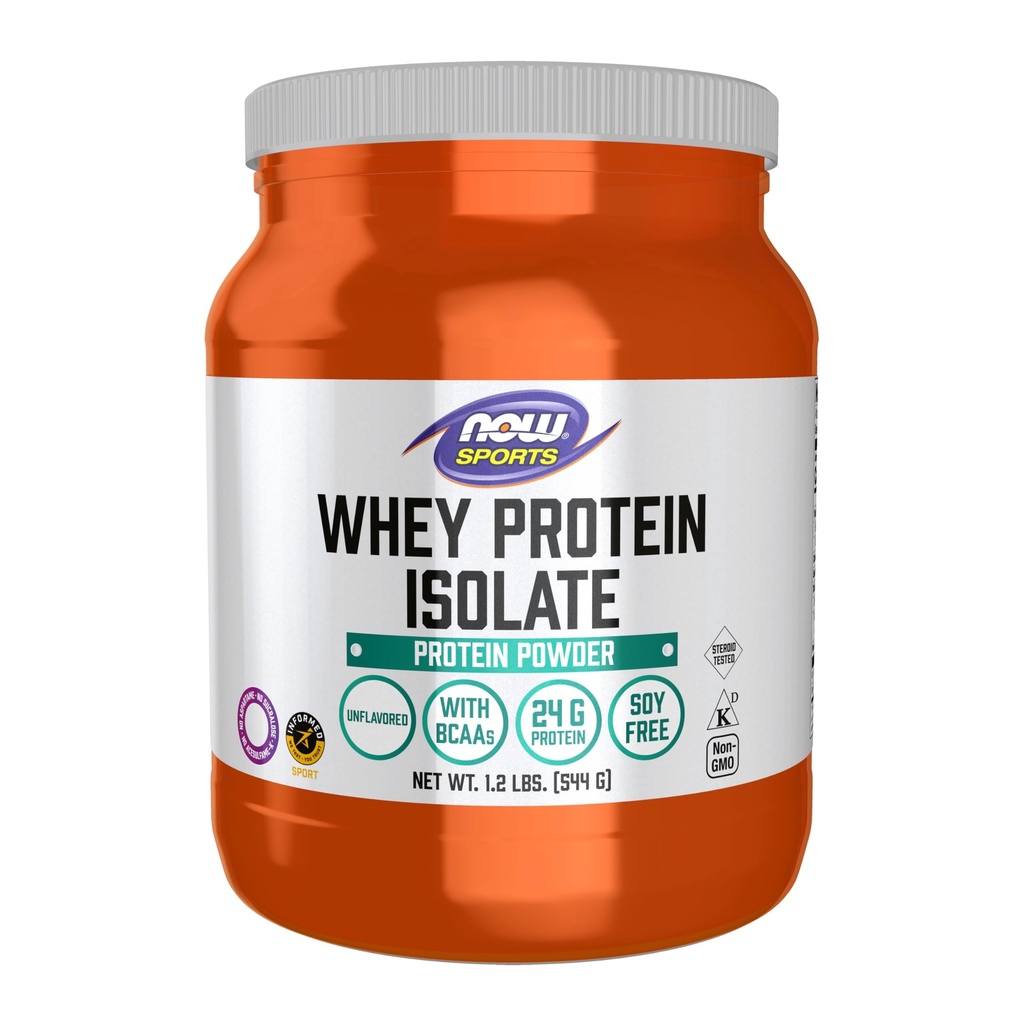 NYT Foods Sports Nutrition, Whey Protein Isolate, 25 g kanssa BCAA, makuamaton jauhe, 1,2-kiloinen