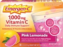 Emergen-C 1000mg Vitamin C-pulver, med antioxidanter, B-vitaminer och elektrolyter, immunitetstillskott för immunsupport, koffeinfri fizzydryck Mix, rosa Lemonade smak - 30 greve (12)