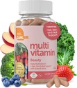Zahler Monivitamiini Kauneus, Päivittäinen Multivitamiini + Ihokarvat ja kynnet tuki, naisille ja miehille rauta, Certified Kosher, 60 kapselia