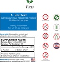 Lactobacillus Reuteri Probiootti Powder 75 Billion cfu's . Made in USA 