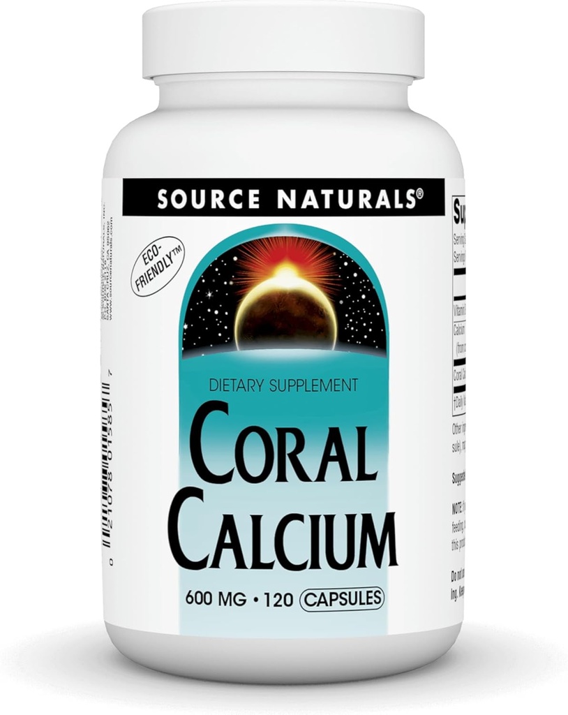 Source Naturals Coral kalsium - 600 mg - 120 kapselia