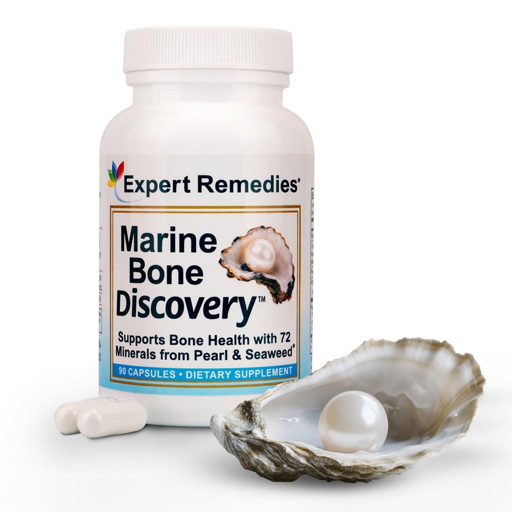 Marine Calcium Bone Tiheys Supplement, 3.5X Absorbable Pearl Calcium & Iceland Marine Algae, magnesium, D3-vitamiini K2 & More, Organic, kokonaisvaltainen Vaihtoehtoinen, Astronautti Hyväksytty - 30 päivän tarjonta