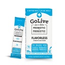 GoLive Prebiootti & Probiootti naisille, miehille, lapsille. Makuvapaa, sokeriton, Synbioottijauhe w/ GOS, L- glutamiini, D3- vitamiini, elektrolyytit. Gut Health, Digestion, Metabolia, Immuniteetti 15-50B PMY.