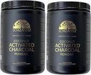 Organisk kolpulver aktiverad kol naturligt, Vegan, organiskt, GMO gratis - Stor flaska 25 oz pulver - 2pack