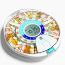 Uppgraderad automatisk Pill Dispenser för äldre med Alarm: Smart Pill Dispenser Machine med 28-Slot, Mix-Proof Tech & XL LCD, Förbättrad hållbarhet för Daily Medicine Management