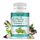 Organic Oregano Oil kapselit 11-in-1 Sekoita musta siemenöljy, vanilja, valkosipuli, Olive Leaf. Magnesium & Black Pepper Imeytyminen.