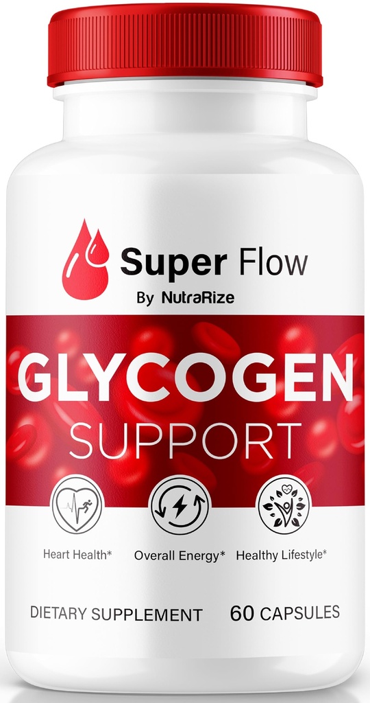 NutraRize Super Flow Glycogen, SuperFlow Glycogen tukikapselit, Super Flow Glyco Optimizer, viralliset SuperFlow Glyco Optimiser Caps, Super Flow Detox Cleanse, Super Flow Glycol (60 kapselia)