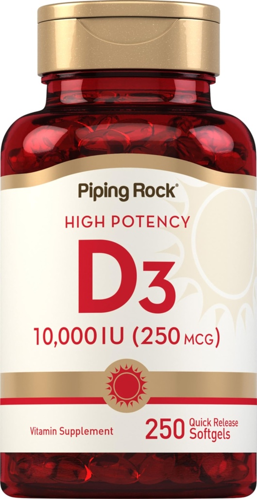 Piping Rock - vitamiini D3 10000 IU