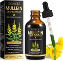 Mullein Drops för Lungs, Mullein Leaf Extract för Lungs,Mullein Leaf Extract Tincture med Chlorophyll Natural Herbal Supplement Mullein Extract Drops för Lung Cleanse och Breathe Health