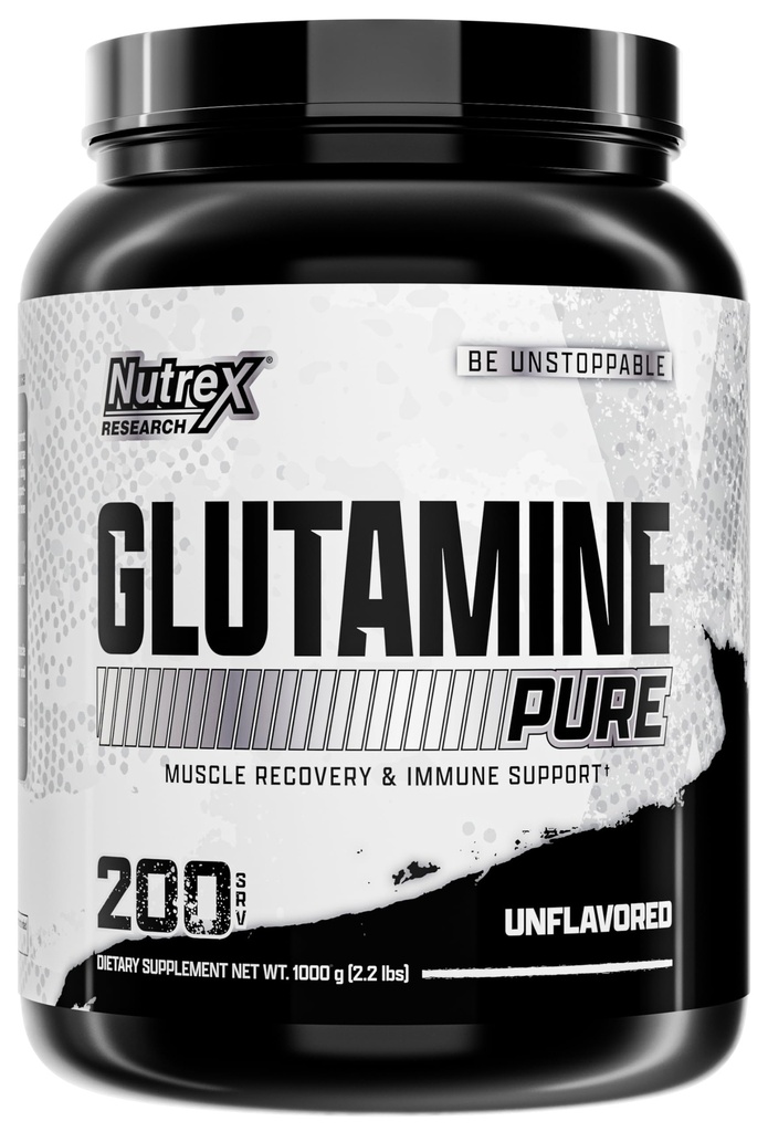 Nutrex Research L-Glutaminpulver - 200 portioner - Ren Osmakad, Icke-GMO & Glutenfri